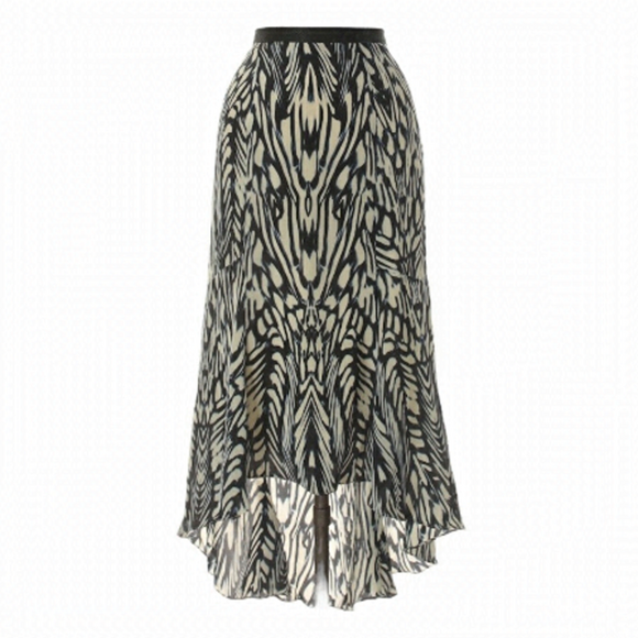 Anthropologie Dresses & Skirts - Anthro • Leifsdottir Inked Antonia Silk High Low Skirt